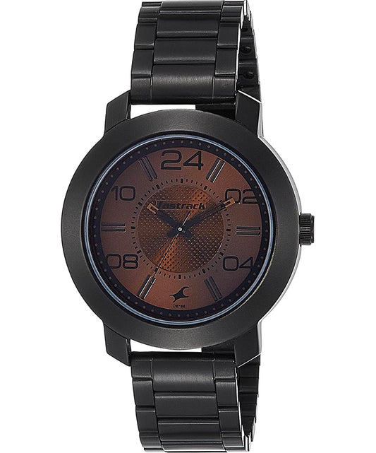 Fastrack, Men's, Analog Watch, Brown Dial, with Stainless Steel Band, FA-3120NM02