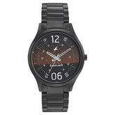 Fastrack Space Rover Quartz Analog Men's Watch, Brown Dial Stainless Steel Strap, 3184NM01