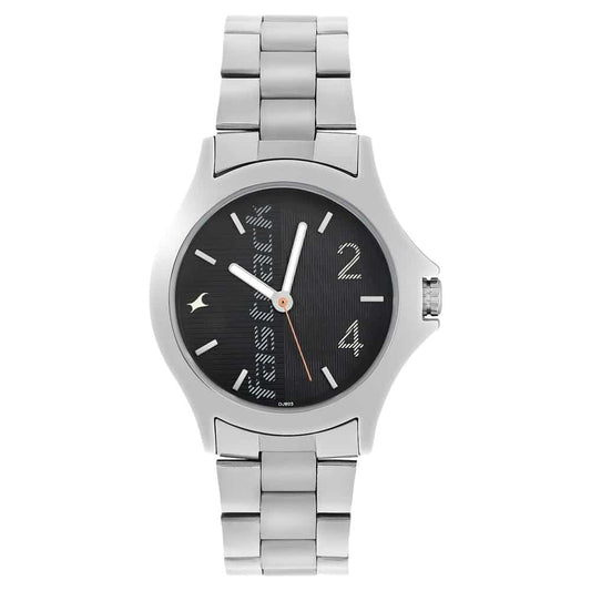 Fastrack, Men's, Analog Watch, Black Dial, with Stainless Steel Band, FA-3220SM02