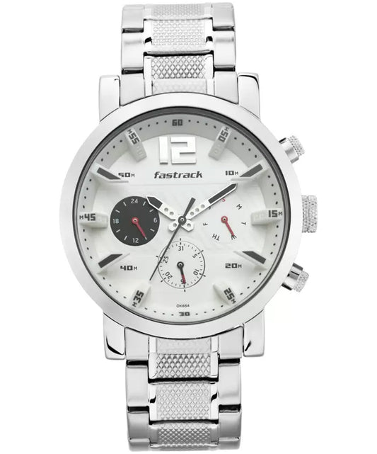 Fastrack, Men's, Analog Watch, White Dial, FA-3227SM02