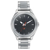 Fastrack Sunburn Quartz Analog Men's Watch, Black Dial Stainless Steel Strap, 3234SM01