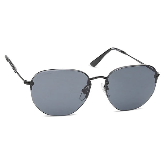 Fastrack Men's Round Sunglasses, Black Lens, UV protected, M217BK4
