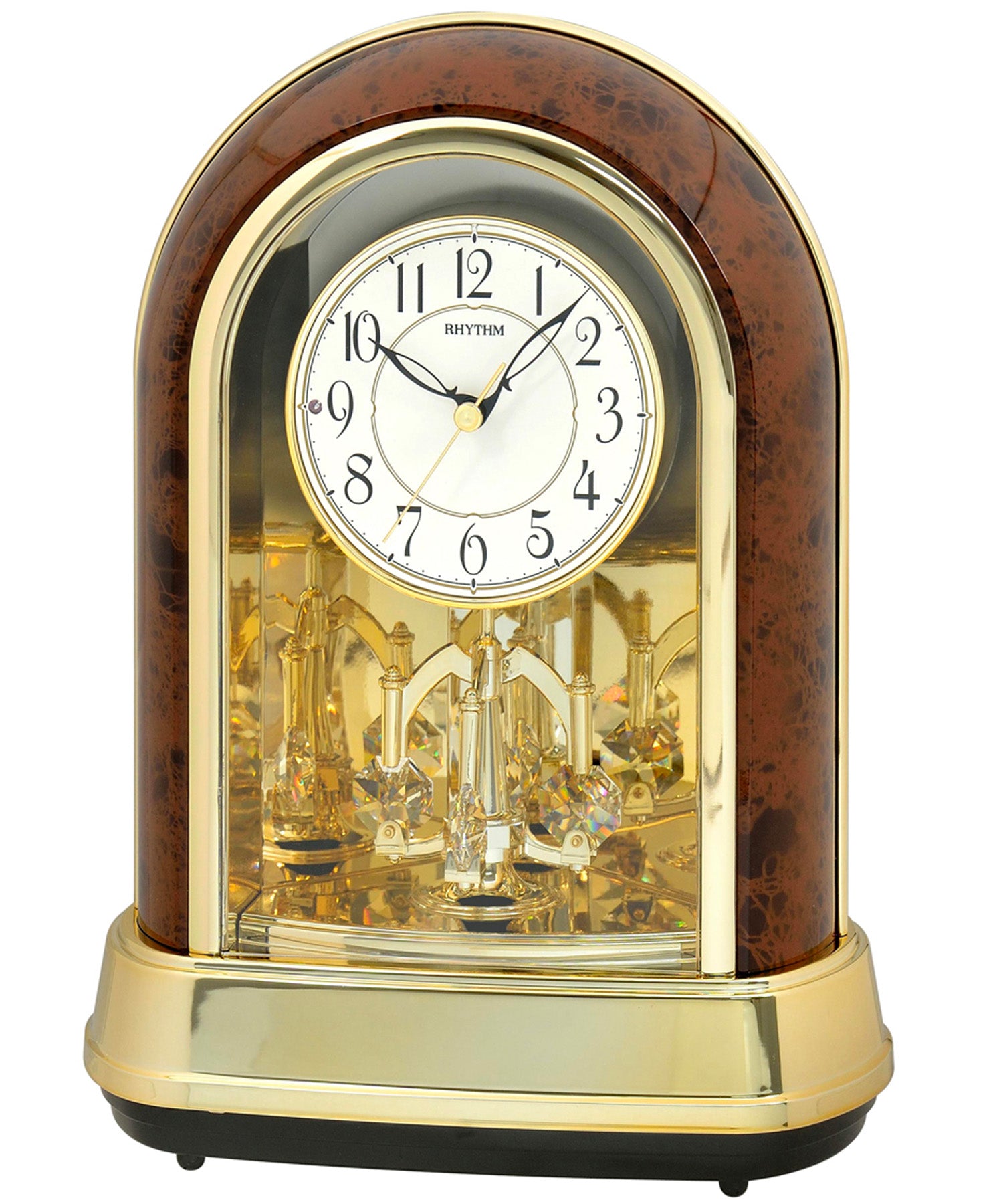 Rhythm, Crystal Dulcet II Table Clock, 4RH791WD23