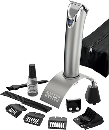 Wahl Stainless Steel All In One Trimmer Set, Durable Cordless Grooming Kit for Beard & Hair09818-727 Wahl grooming product