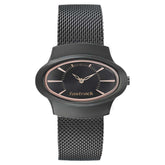 Fastrack Women's Hitlist Collection Analog Watch, Black Dial & Black Stainless Steel Strap, 6004NM01,