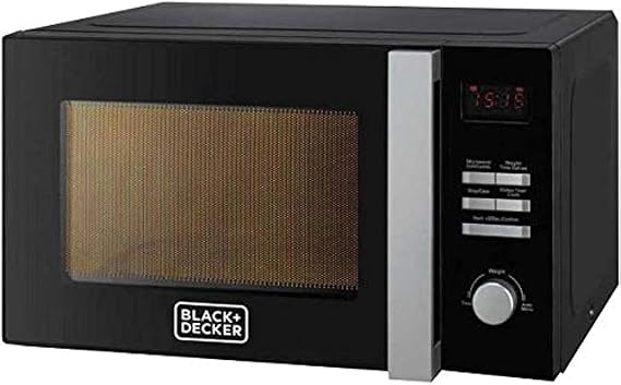 Black+Decker, 28L Combination Microwave Oven with Grill Black, MZ2800PG-B