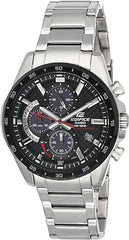 Edifice Men's Watch Analog, Black Dial Silver Stainless Band, EQS-900DB-1AVUD