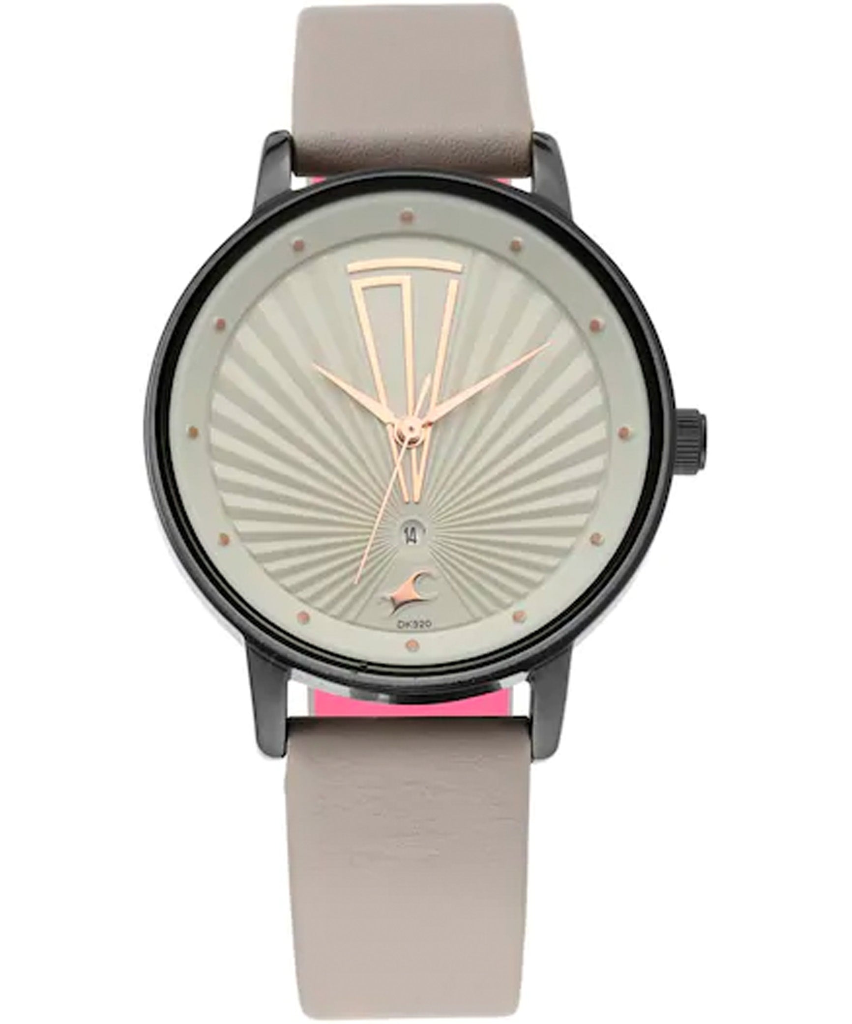 Fastrack Women's Analog Watch, Grey Dial & Grey Leather Strap, 6206NL01