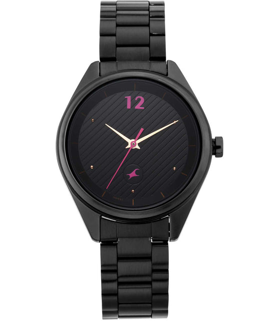 Fastrack, Men's, Analog Watch, Black Dial, with Stainless Steel Band, FA-6215NM01