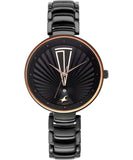 Fastrack Women's Analog Watch, Black Dial & Black Stainless Steel Strap, 6216NM01