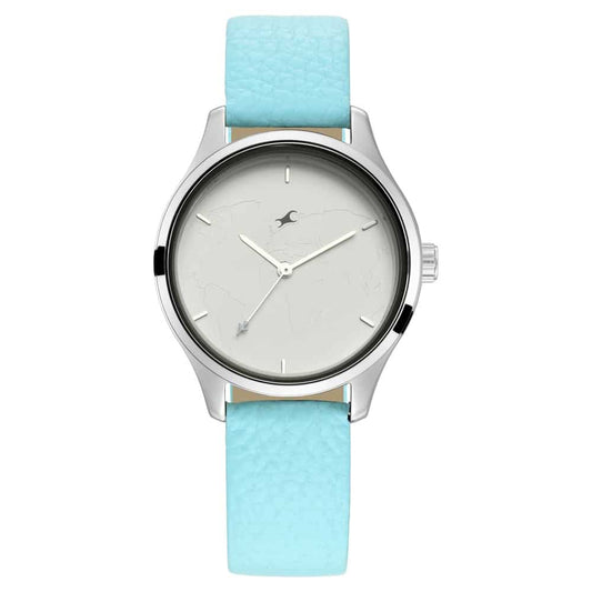 Fastrack, Men's, Analog Watch, Silver Dial, with Leather Band, FA-6219SL01