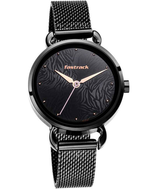 Fastrack, Men's, Analog Watch, Black Dial, with Stainless Steel Band, FA-6221NM02