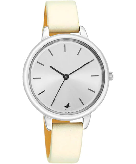 Fastrack, Men's, Analog Watch, Silver Dial, with Leather Band, FA-6234SL01