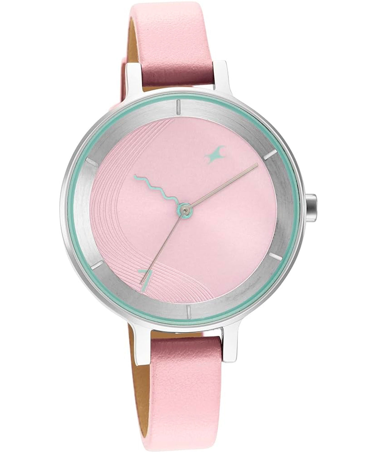 Fastrack, Women's Watch Stunners Collection, Pink Dial Pink Leather Strap, 6266SL01