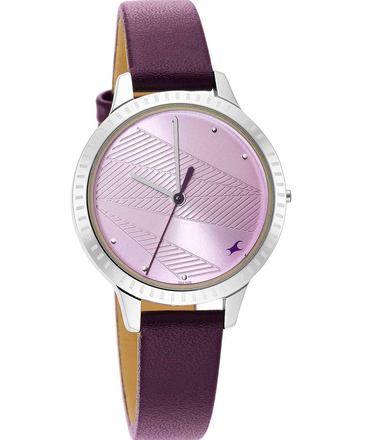 Fastrack, Women's Watch Stunners Collection, Purple Dial Purple Leather Strap, 6267SL01