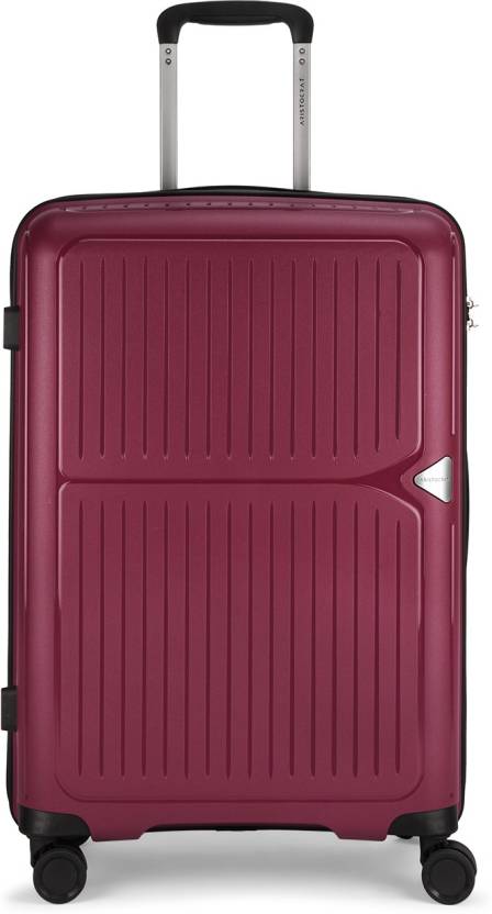 VIP Locus-Max 67cm, 8 Wheel Hard Trolley, Maroon, LOCUSMAX67MRN
