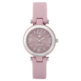 Fastrack 68015PP03 Women's Analog Watch, Pink Dial Pink Silicone Strap, 68015PP03