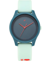 Fastrack, Women's Watch, Blue Dial Blue Silicone Strap, 68023PP03