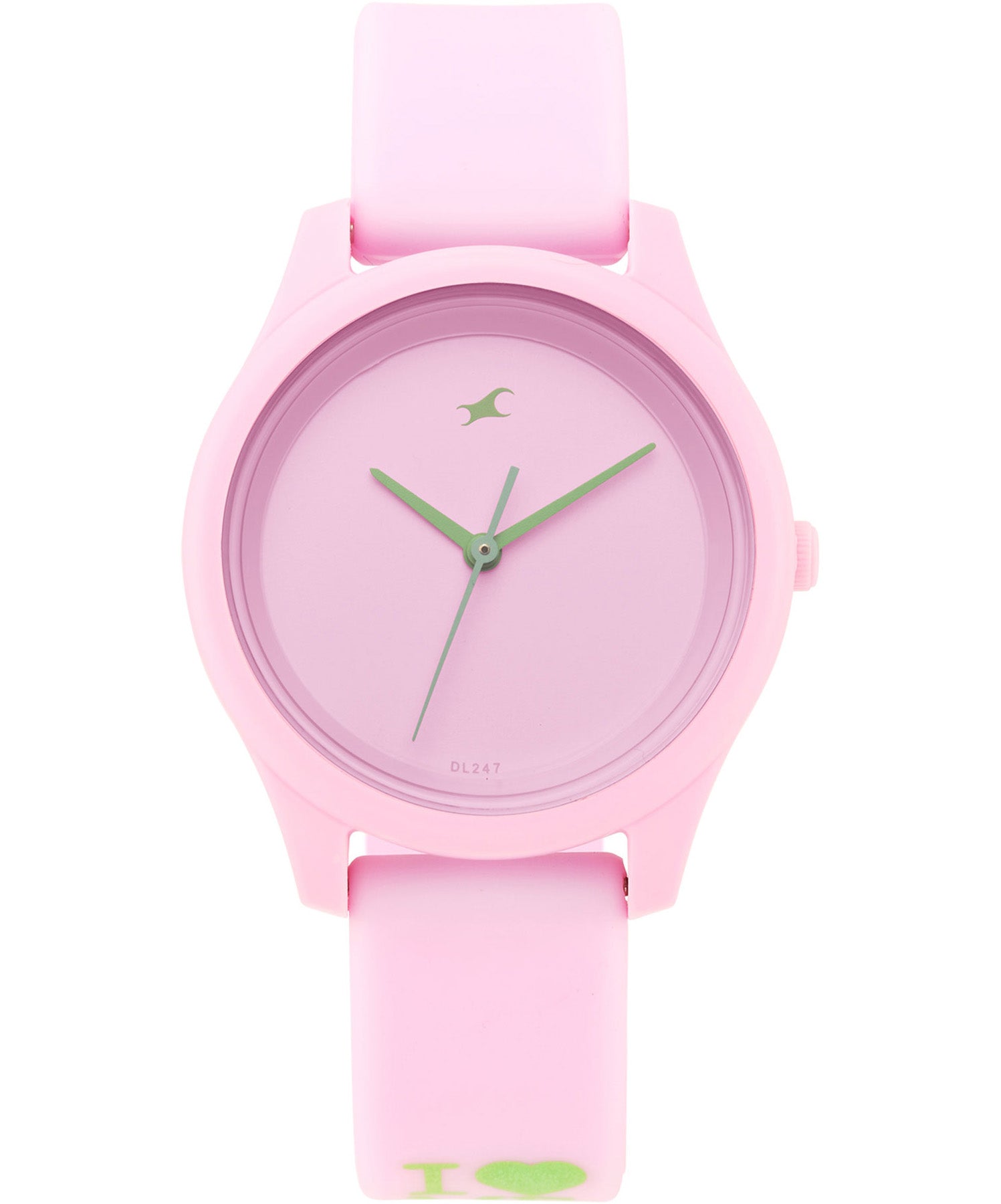 Fastrack, Women's Watch, Pink Dial Pink Silicone Strap, 68023PP05