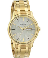 Sonata SO-7134YM03 gold dial men watch