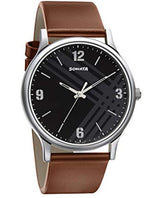 Sonata SO-77105SL02 black dial men watch