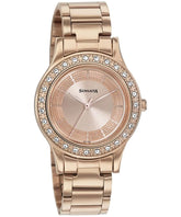 Sonata SO-8123WM03 gold dial women watch