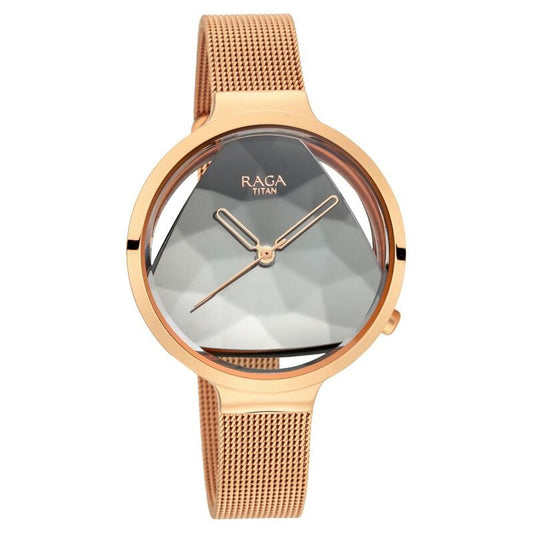 Titan, Women, Analog, Watch, Silver Dial, Stainless steel Strap, 95134WM01
