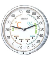 Rhythm, Thermometer & Hygrometer Wall Clock