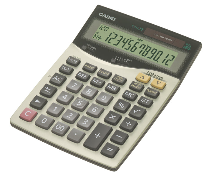 Casio Compact Desk Type Calculator, DJ220