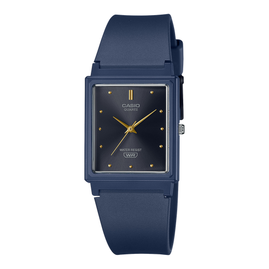 Casio men analog watch, black dial with comfortable strap, model CS-MQ-38UC-2A1DF, Bahrain
