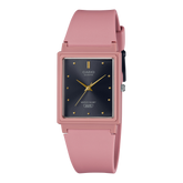 Casio Women's Watch Analog, Black Dial Pink Resin Strap, MQ-38UC-4ADF