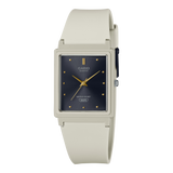 Casio Women's Watch Analog, Black Dial White Resin Strap, MQ-38UC-8ADF