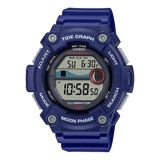 Casio Men's Watch Digital, Blue Dial Blue Resin Strap, WS-1300H-2AVDF