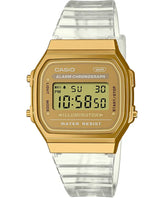 Casio Unisex Watch, Vintage Digital Gold Dial, A168XESG-9ADF
