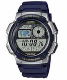 Casio Men's Watch Sport Collection Digital, Black Dial Blue Silicone Strap, AE-1000W-2AVDF