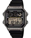 Casio men analog watch, black dial with comfortable strap, model CS-AE-1300WH-8AVDF, Bahrain