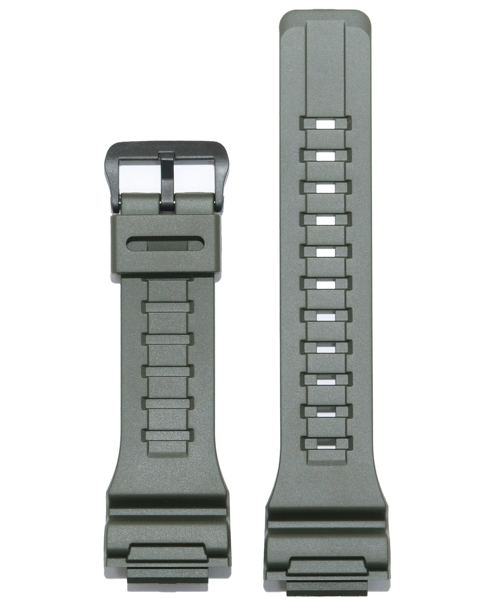 Casio Original Army Green Resin Band Watch Strap 28mm, CST10410730