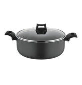 Black+Decker, 24cm Non-Stick Casserole Dish With Glass Lid, BXSCP24BME