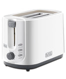 Black+Decker, 2 Slice 750W Cool Touch Bread Toaster, White, ET125