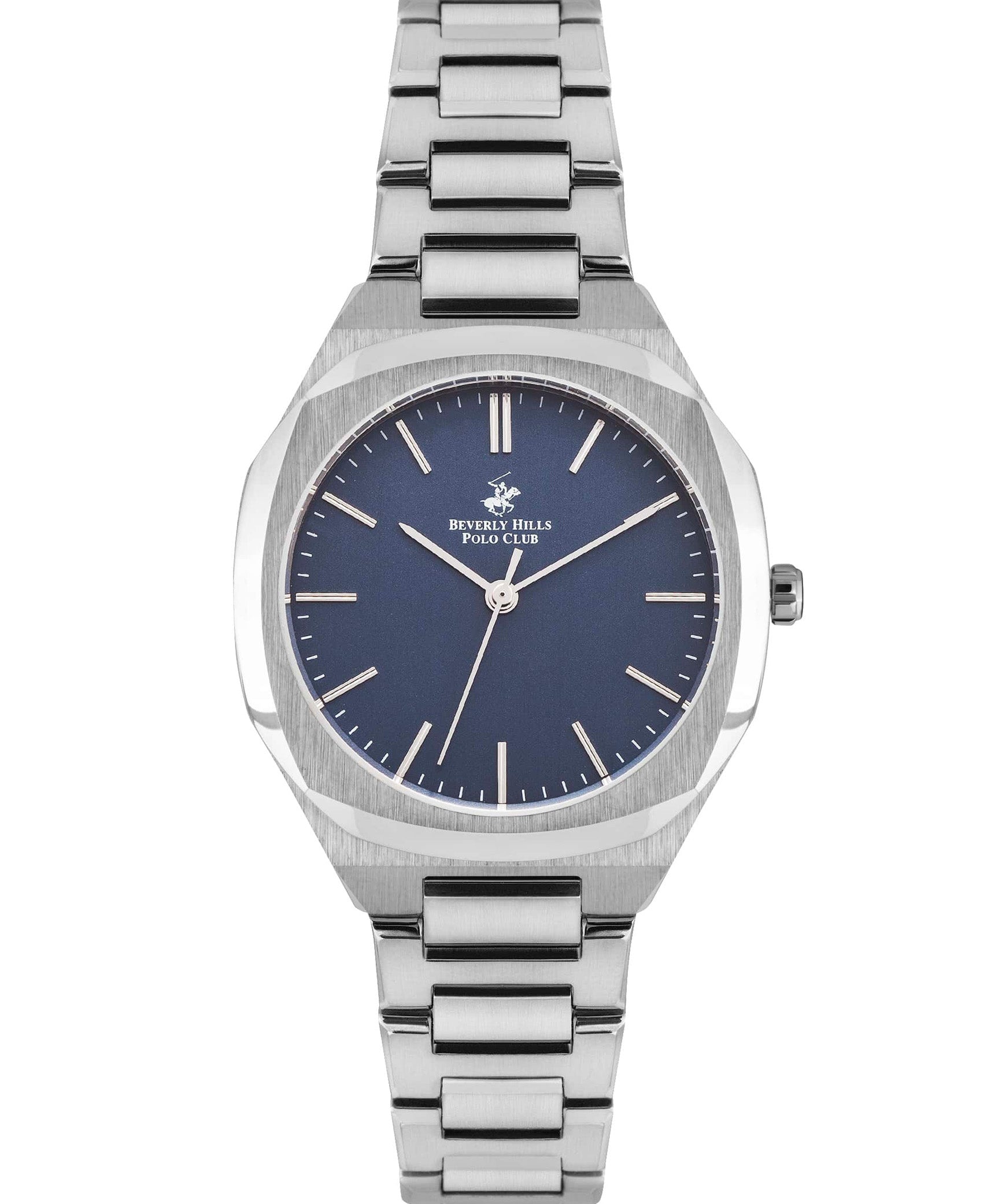Beverly Hills Polo Club, Men's, Analog Watch, Blue Dial, with Stainless Steel Band, BH-BP3024X.390