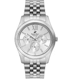 Beverly Hills Polo Club, Men's, Analog Watch, Silver Dial, with Stainless Steel Band, BH-BP3082C.330