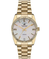 Beverly Hills Polo Club, Men's, Analog Watch, Gold Dial, with Stainless Steel Band, BH-BP3172C.120