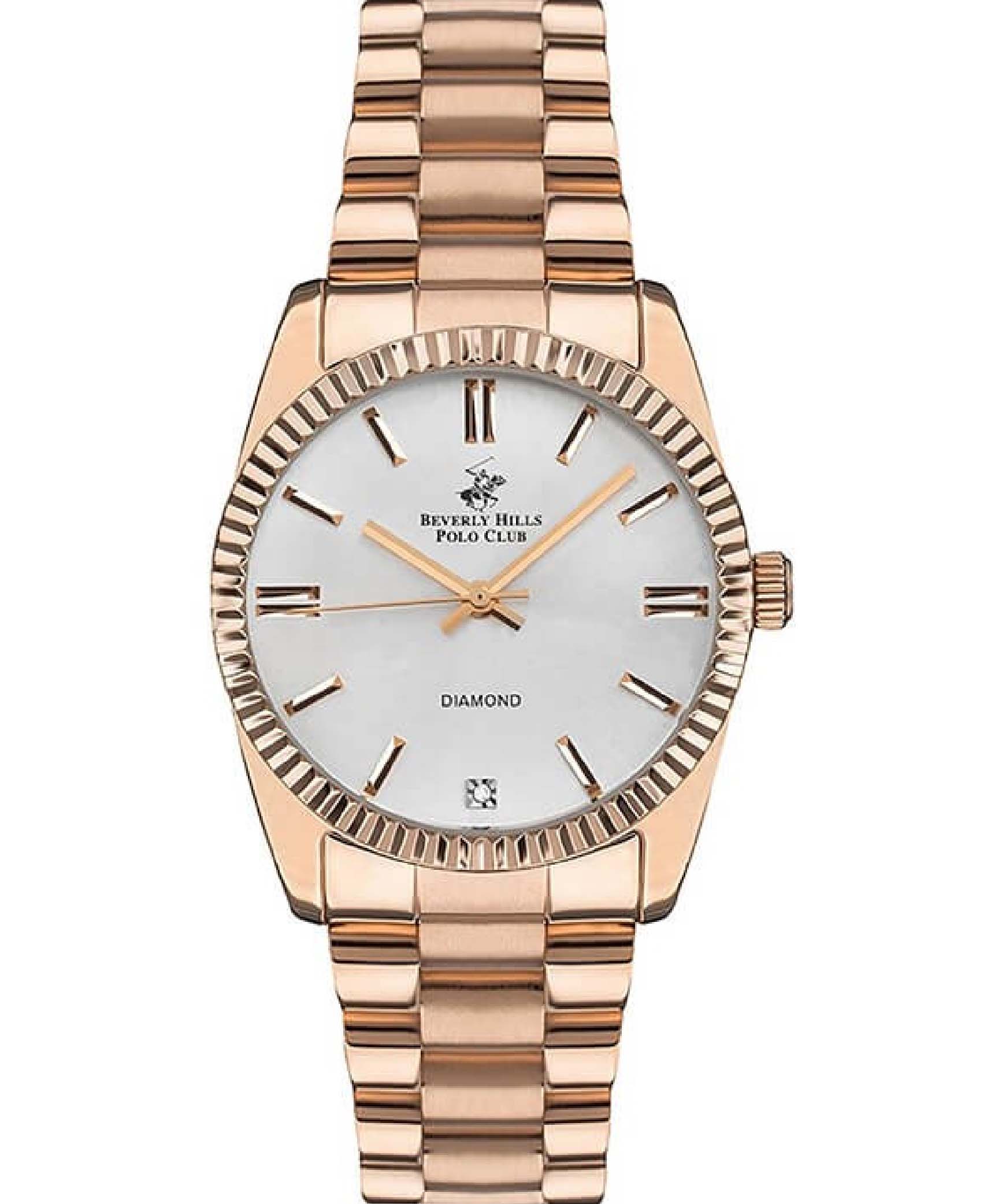 Beverly Hills Polo Club, Men's, Analog Watch, Gold Dial, with Stainless Steel Band, BH-BP3172C.430