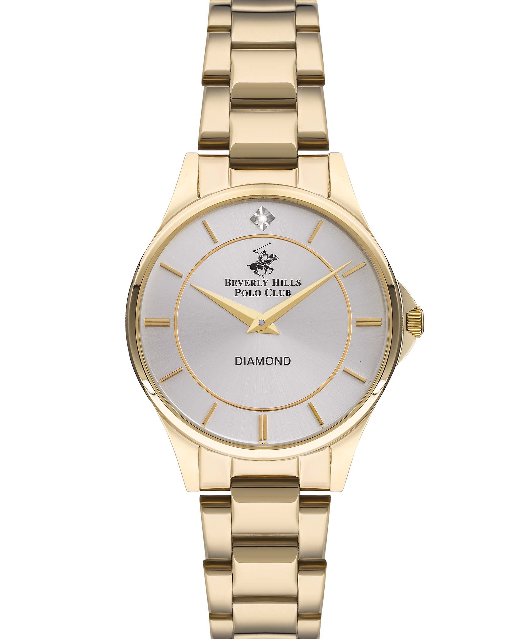Beverly Hills Polo Club, Men's, Analog Watch, Silver Dial, with Stainless Steel Band, BH-BP3241X.130