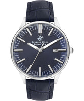 Beverly Hills Polo Club  Men's watch, Blue Dial, Blue Leather Strap Wrist Watch, BP3342X.399