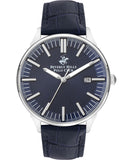 Beverly Hills Polo Club  Men's watch, Blue Dial, Blue Leather Strap Wrist Watch, BP3342X.399