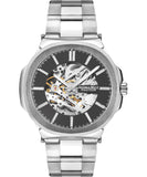 Beverly Hills Polo Club Men's Automatic watch, Black Dial, Stainless Steel Metal Strap Wrist Watch, BP3347X.360