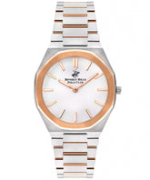 Beverly Hills Polo Club, Men's, Analog Watch, White Dial, with Stainless Steel Band, BH-BP3374X.530