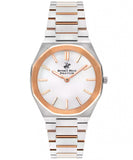 Beverly Hills Polo Club, Men's, Analog Watch, White Dial, with Stainless Steel Band, BH-BP3374X.530