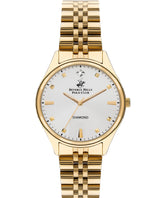 Beverly Hills Polo Club, Men's, Analog Watch, Gold Dial, with Stainless Steel Band, BH-BP3390C.130